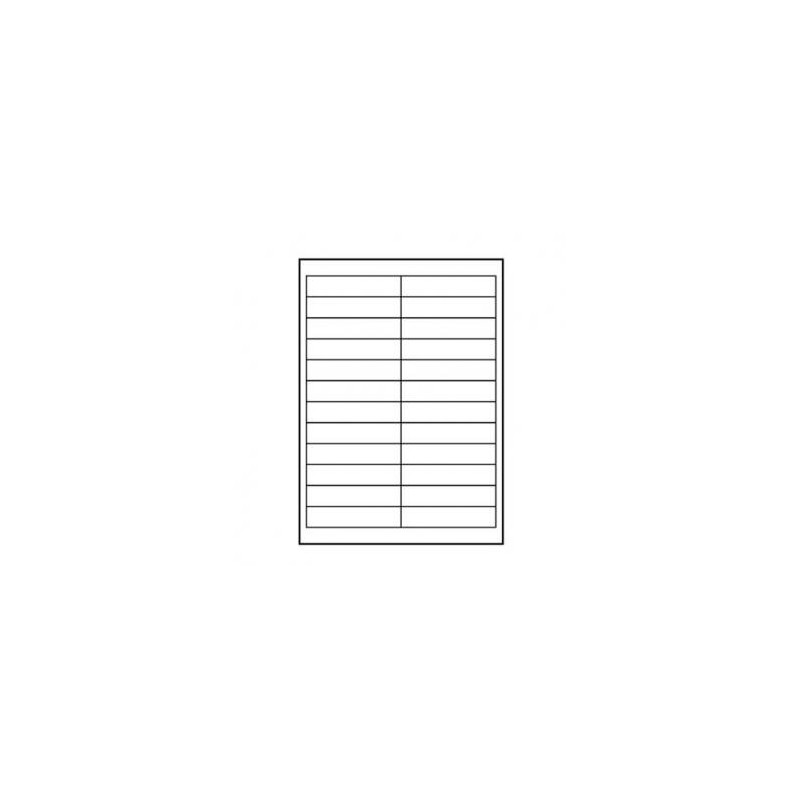 Logo etykiety 100mm x 23mm, A4, matowe, białe, 24 etykiety, 140g/m2, pakowane po 10 szt., do drukarek atramentowych i laserowych