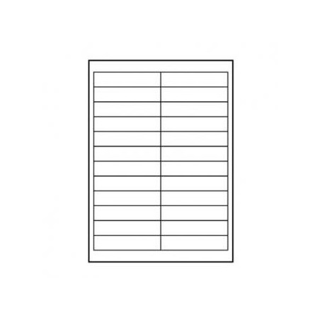 Logo etykiety 100mm x 23mm, A4, matowe, białe, 24 etykiety, 140g/m2, pakowane po 10 szt., do drukarek atramentowych i laserowych