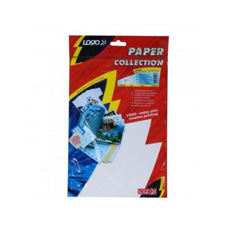 Logo etykiety 210mm x 297mm, A4, matowe, białe, 1 etykieta, 140g/m2, pakowane po 25 szt., do drukarek atramentowych i laserowych