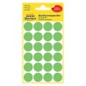 Avery Zweckform etykiety 18mm, neonowa zieleń, 24 etykiety, do znakowania, pakowane po 4 szt., 3174, do pisma odręcznego