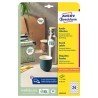 Avery Zweckform etykiety 40mm, A4, białe, 24 etykiety, pakowane po 10 szt., L3415-10, do drukarek laserowych i atramentowych