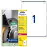 Avery Zweckform etykiety 210mm x 297mm, A4, matowe, białe, 1 etykieta, niezwykle odporne, pakowane po 40 szt., L7917-40, do druk