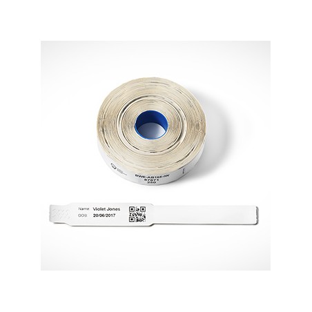 Brother opaski na nadgarstek identyfikujące dla dzieci 165mm x 20mm, biała, 250 szt., BWEAB279PW, do bezpośredniego druku termic