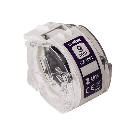 Brother taśma papierowa 9mm x 5m, biała, CZ1001, do drukarki VC-500W