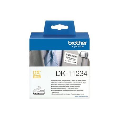 Brother etykiety papierowe 60mm x 86mm, biała, 260 szt., DK11234, do drukarek typu QL