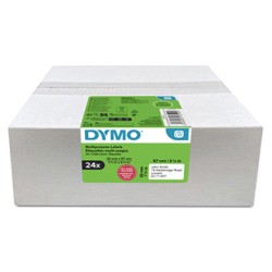 Dymo etykiety papierowe 57mm x 32mm, białe, uniwersalne, usuwalne, 24 x 1000 szt., 2223590, op. 24 rolki, cena za 1 szt