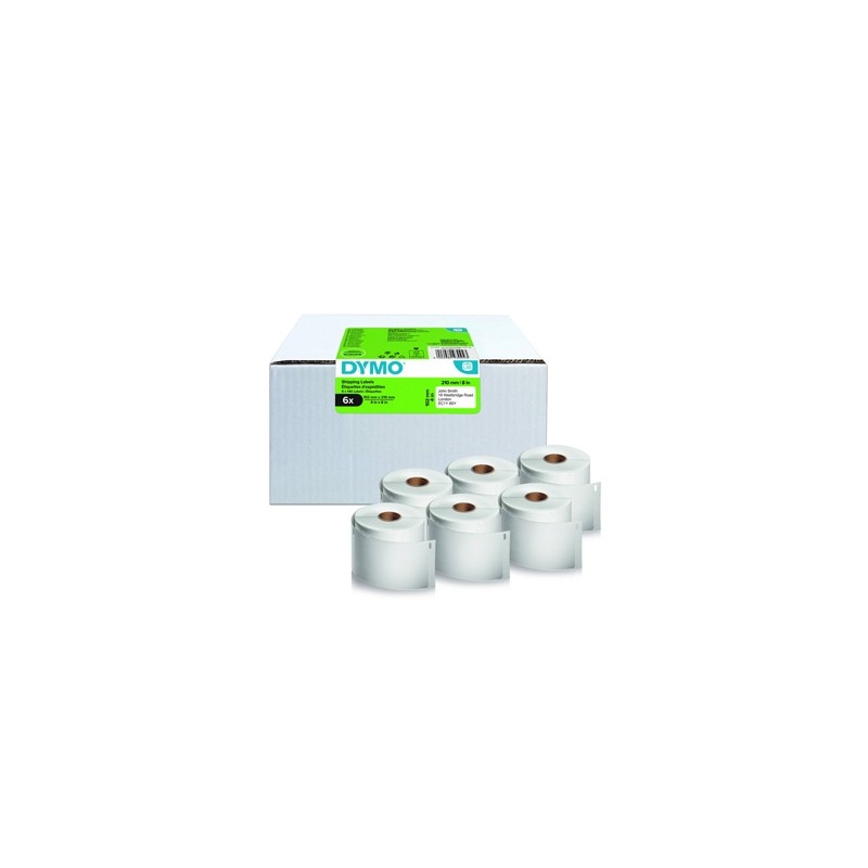 Dymo etykiety papierowe 210mm x 102mm, białe, pod DHL, 6 x 140 szt., 2177565, op. 6 rolek, cena za 1 szt