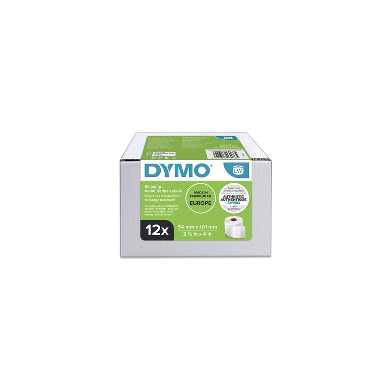 Dymo etykiety papierowe 101mm x 54mm, białe, adresowe, 12 x 220 szt., S0722420, op. 12 rolek, cena za 1 szt
