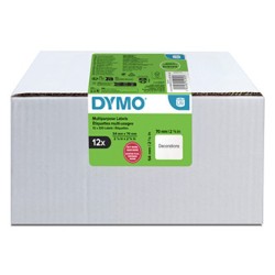 Dymo etykiety papierowe 70mm x 54mm, białe, wielofunkcyjne, 12 x 320 szt., 2234185, op. 12 rolek, cena za 1 szt
