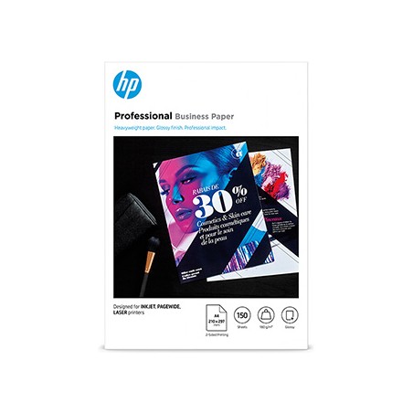 HP Professional Business paper, 3VK91A, dwustronny papier, połysk, biały, A4, 180 g/m2, 150 szt., ink, laser, pagewide