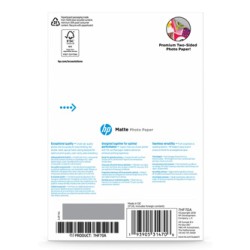 HP Matte FSC, 7HF70A, papier, matowy, biały, 180 g/m2, szt.