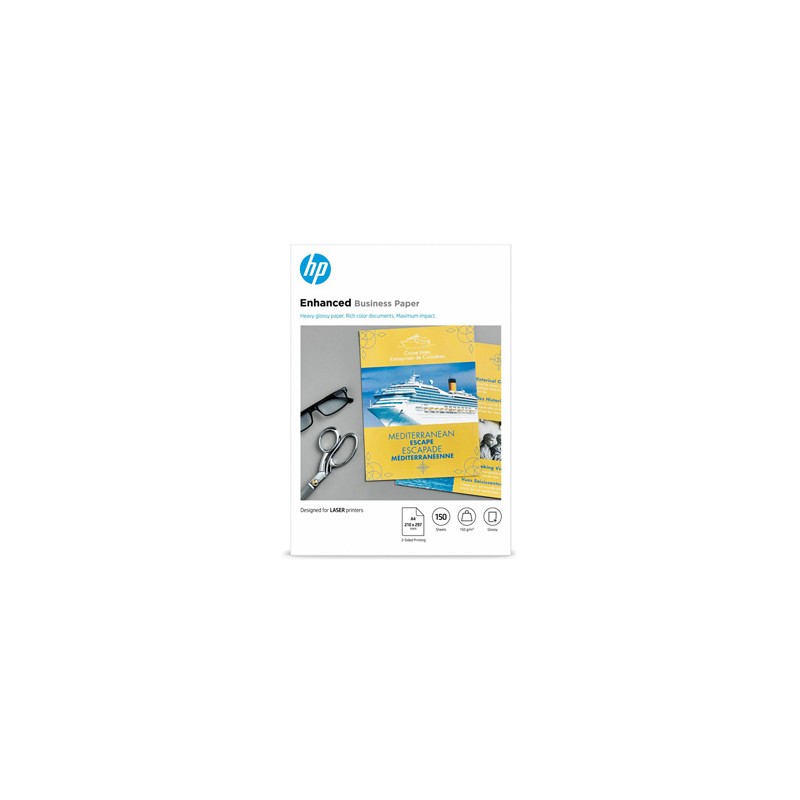 HP Enhanced Business Glossy Laser Photo Paper, CG965A, foto papier, połysk, biały, A4, 150 g/m2, 150 szt., laser,dwustronny druk