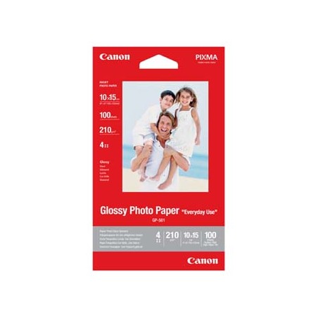 Canon Photo paper Everyday Us, GP-501, foto papier, połysk, 0775B003, biały, 10x15cm, 4x6", 200 g/m2, 100 szt., atrament