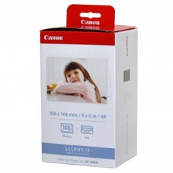 Canon Color Ink Paper Set, KP108IN, KP-108IN, foto papier, 3 opakowania KP36IN typ połysk, 3115B001, biały, CP100, 220, 300, 330