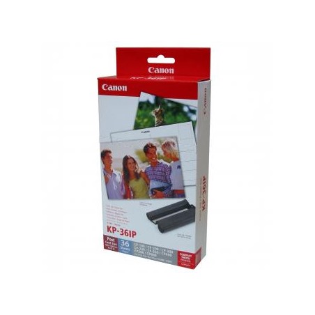 Canon Papier do drukarki termosub., KP-36IP, termosublimacyjny papier, z folią temrosublimacyjną typ 7737A001, biały, CP-220, 33