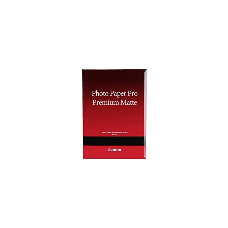 Canon PM-101 Photo Paper Premium Matte, PM-101, foto papier, matowy, 8657B017, biały, A2, 16.54x23.39", 210 g/m2, 20 szt., niewy