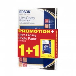 Epson Ultra Glossy Photo Pape, C13S041926, foto papier, + 20 szt gratis typ połysk, biały, R200, R300, R800, RX425, RX500, 10x15