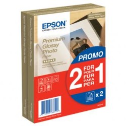 Epson Premium Glossy Photo Pa, C13S042167, foto papier, promo 1+1 gratis typ połysk, biały, 10x15cm, 4x6", 255 g/m2, 2x40 szt., 