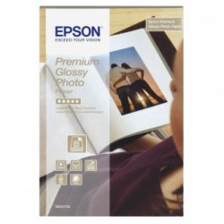 Epson Premium Glossy Photo Pa, C13S042153, foto papier, połysk, biały, Stylus Color, Photo, Pro, 10x15cm, 4x6", 255 g/m2, 40 szt