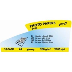 Logo 16066, foto papier, połysk, biały, A4, 260 g/m2, 2880dpi, 10 szt., atrament
