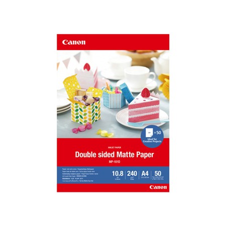 Canon Matte Photo Paper, MP-101D A4, foto papier, matowy, 4076C005, biały, A4, 240 g/m2, 50 szt., atrament
