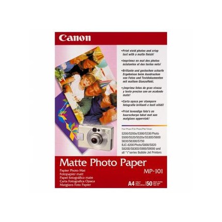 Canon Matte Photo Paper, MP-101 A4, foto papier, matowy, 7981A005, biały, A4, 170 g/m2, 50 szt., atrament