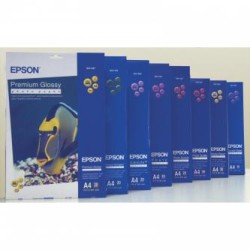Epson Premium Semigloss Photo, C13S041332, foto papier, półpołysk, biały, Stylus Photo 880, 2100, A4, 251 g/m2, 20 szt., atramen