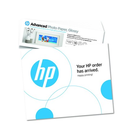 HP Advanced Photo Paper, 49V51A, foto papier, połysk, biały, 10,1x30,5cm, 4x12", 250 g/m2, 10 szt., atrament