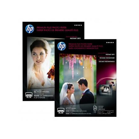 HP Premium Plus Glossy Pho, CR672A, foto papier, połysk, biały, A4, 300 g/m2, 20 szt., atrament