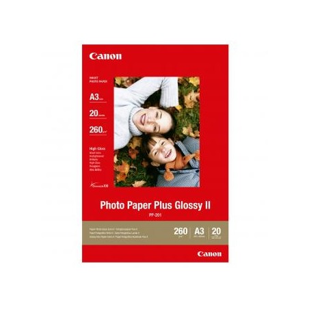 Canon Photo Paper Plus Glossy, PP-201 A3, foto papier, połysk, 2311B020, biały, A3, 275 g/m2, 20 szt., atrament