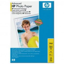 HP Advanced Glossy Photo Pa, Q8697A, foto papier, połysk, zaawansowany typ biały, A3, 250 g/m2, 20 szt., atrament