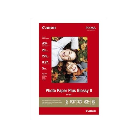 Canon Photo Paper Plus Glossy, PP-201 A3+, foto papier, połysk, 2311B021, biały, A3+, 13x19", 275 g/m2, 20 szt., atrament