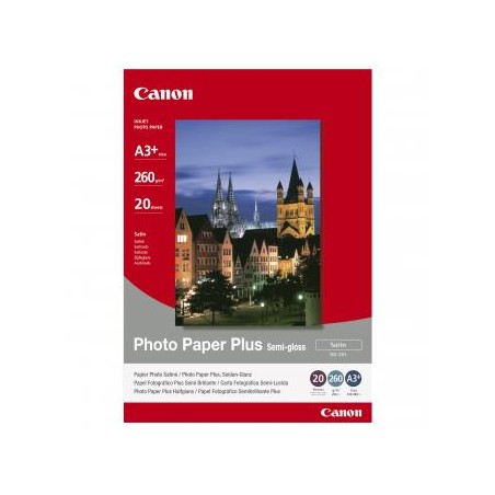 Canon Photo Paper Plus Semi-G, SG-201 A3+, foto papier, półpołysk, satynowy typ 1686B032, biały, A3+, 13x19", 260 g/m2, 20 szt.,