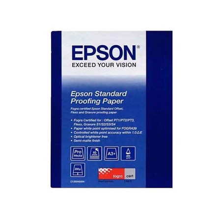 Epson Standard Proofing Paper, C13S045004, foto papier, półpołysk, biały, A3+, 205 g/m2, 10 szt., atrament