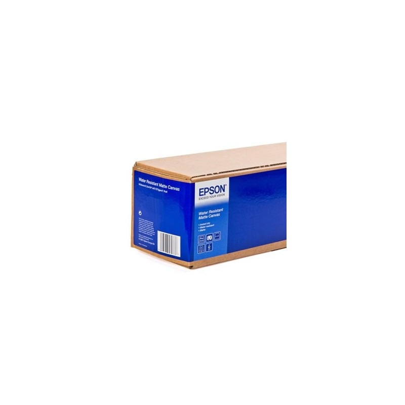 Epson 610/12.2/WaterResistant Matte Canvas Roll, matowy, 24", C13S042014, 375 g/m2, papier, 610mmx12.2m, biały, do drukarek atra