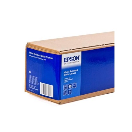 Epson 610/12.2/WaterResistant Matte Canvas Roll, matowy, 24", C13S042014, 375 g/m2, papier, 610mmx12.2m, biały, do drukarek atra