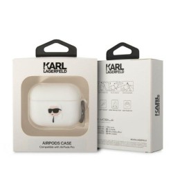 Karl Lagerfeld etui do Airpods Pro KLAPRUNIKH białe 3D Silicone NFT Karl