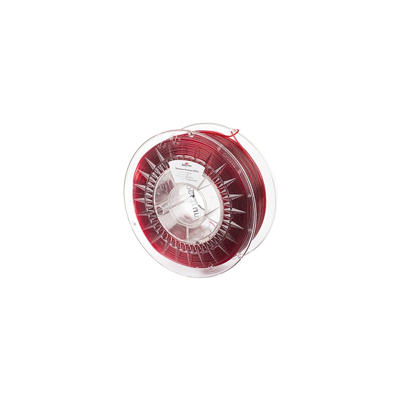 Spectrum Filament Premium PET-G 1000g, transparent red, EOL
