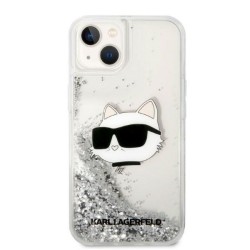 Karl Lagerfeld nakładka do iPhone 14 Pro Max 6,7&quot KLHCP14XLNCHCS srebrna hardcase Liquid Glitter NFT Choupette Head