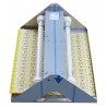 Lampa owadobójcza 230 V, do 80 m2, 2x15W, srebrny, Format1, ITRAP30, IP65, z powierzchnią klejącą