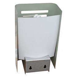 Lampa owadobójcza 230 V, do 50 m2, 20W, srebrny, Format1, IGLUCN, IP20, z lepem na owady