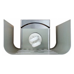 Lampa owadobójcza 230 V, do 50 m2, 20W, srebrny, Format1, IGLUCN, IP20, z lepem na owady