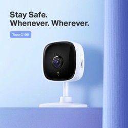 TP-link IP kamera Tapo C100, 1080p, Wifi 2.4 GHz, biała, tryb nocny, alarm, detekcja ruchu