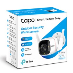 TP-link IP kamera Wi-Fi do monitoringu zewnętrznego Tapo C320WS, QHD 2560x1440, Wifi 2.4 GHz /ethernet, biała,  4MP, nagrywanie 