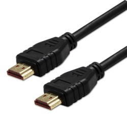 Video Kabel HDMI M - HDMI M, HDMI 2.1 - Ultra High Speed, 2m, pozłacane złącza, czarny, Logo blister, 8K@60Hz, 48Gb/s, EOL