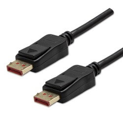 Video Kabel DisplayPort M - DisplayPort M, DP v 1.4, 2m, pozłacane złącza, czarny, 8K@60Hz, 32,4Gb/s, EOL