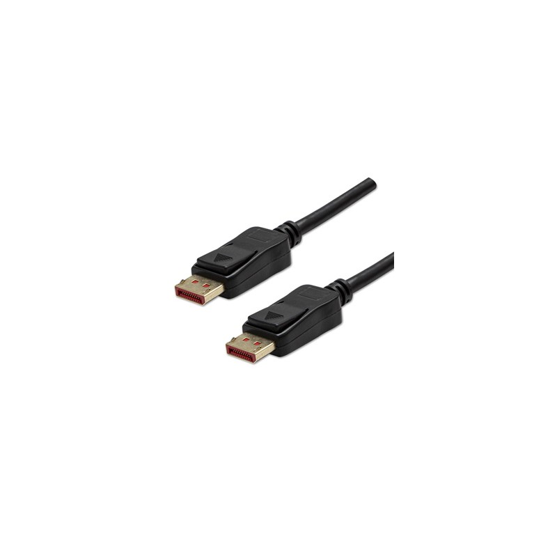 Video Kabel DisplayPort M - DisplayPort M, DP v 1.4, 2m, pozłacane złącza, czarny, 8K@60Hz, 32,4Gb/s, EOL
