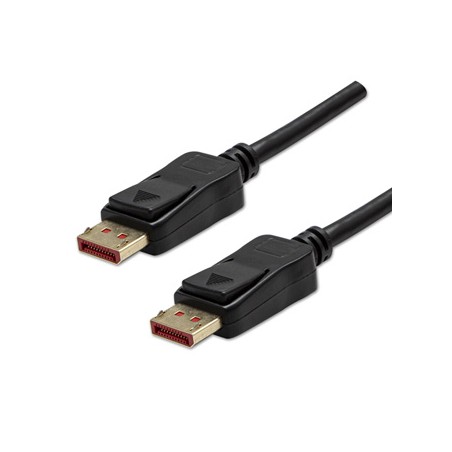 Video Kabel DisplayPort M - DisplayPort M, DP v 1.4, 2m, pozłacane złącza, czarny, Logo blister, 8K@60Hz, 32,4Gb/s, EOL