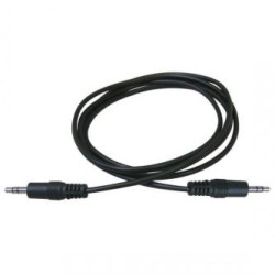Audio Kabel Jack (3,5mm) M - Jack (3,5mm) M, 1.5m, czarny, Logo, EOL