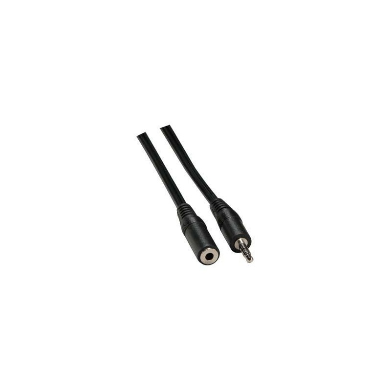 Przedłużacz do kabli audio Jack (3,5mm) M - Jack (3,5mm) F, 3m, czarna
